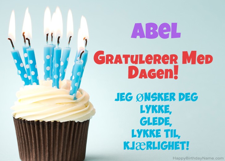 Gratulerer med fødselsdagen Abel, vakre bilder