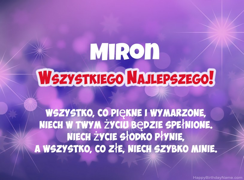 Hermosas imágenes para el feliz cumpleaños de Miron