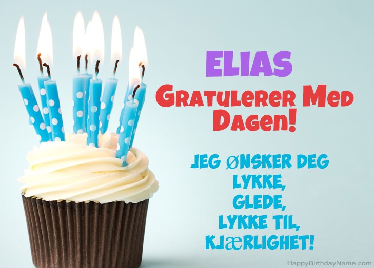 Gratulerer med fødselsdagen Elias, vakre bilder