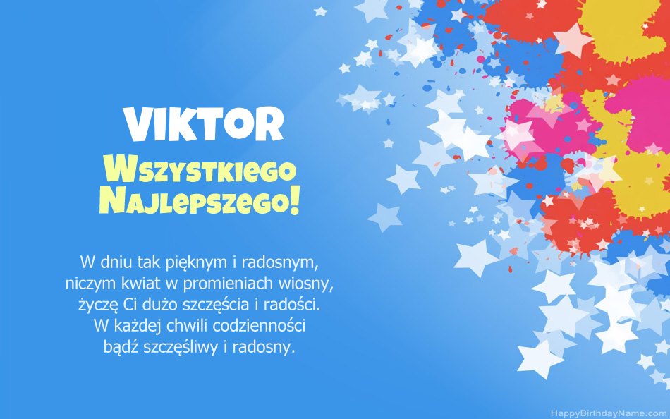 Felicitaciones por el cumpleaños de Viktor Felicitaciones por el cumpleaños de Viktor