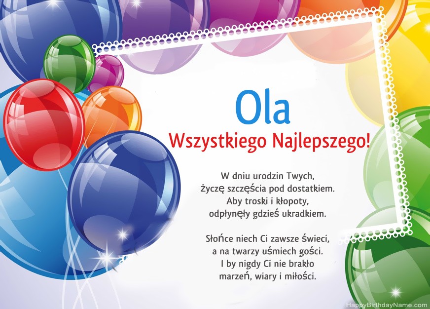 Feliz Cumpleaños Ola! Feliz Cumpleaños Ola!