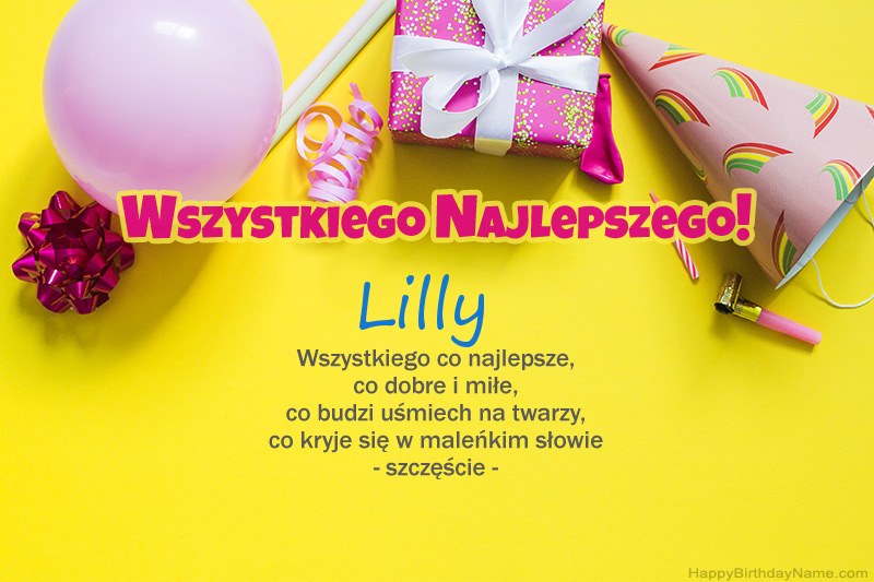 Feliz cumpleaños Lilly en prosa