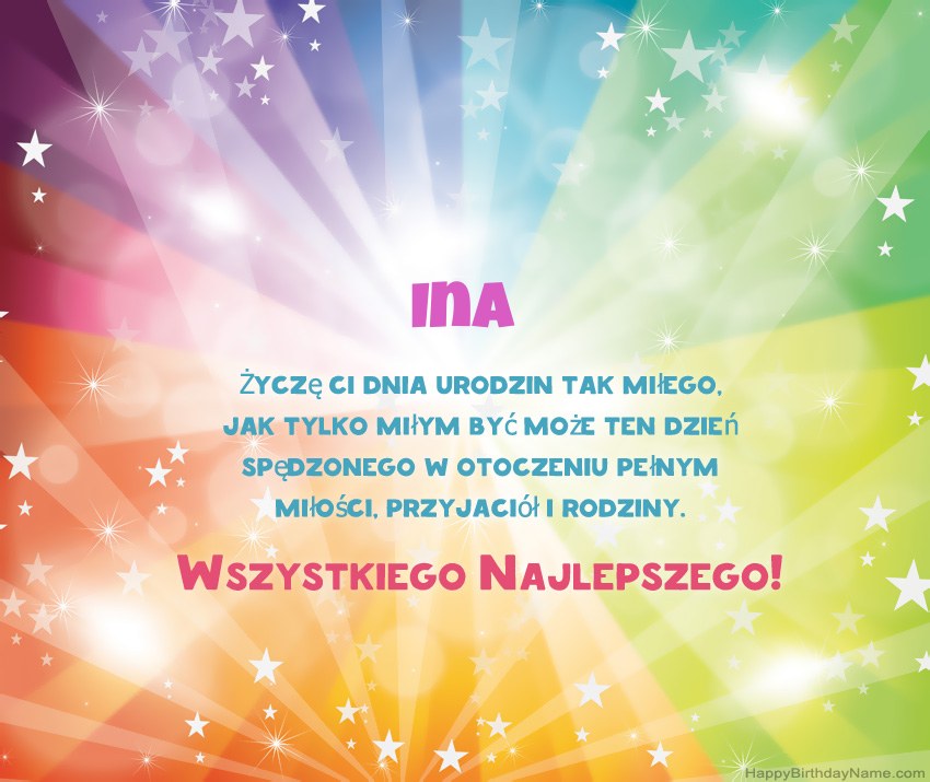 Hermosas tarjetas de feliz cumpleaños para Ina Hermosas tarjetas de feliz cumpleaños para Ina