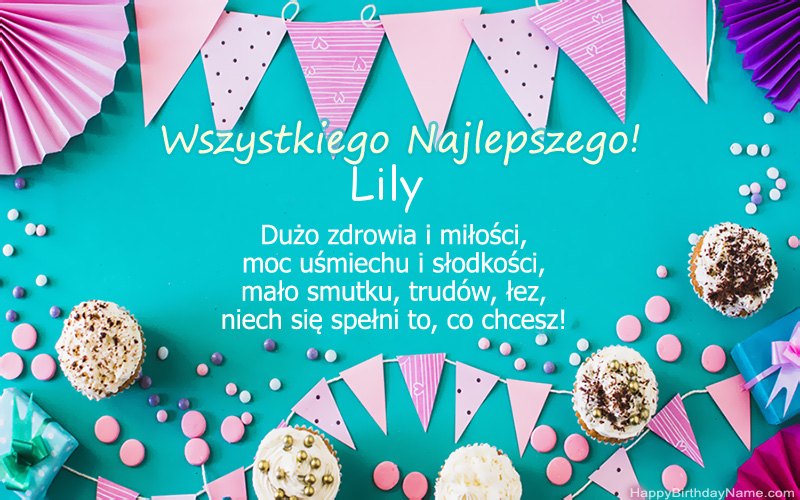 Feliz cumpleaños Lily, bellas imágenes Feliz cumpleaños Lily, bellas imágenes