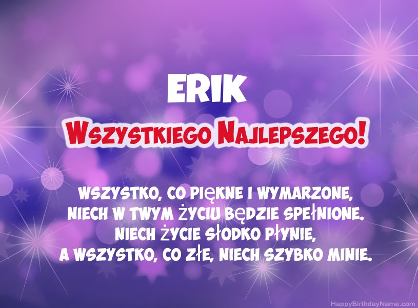 Hermosas imágenes para el feliz cumpleaños de Erik