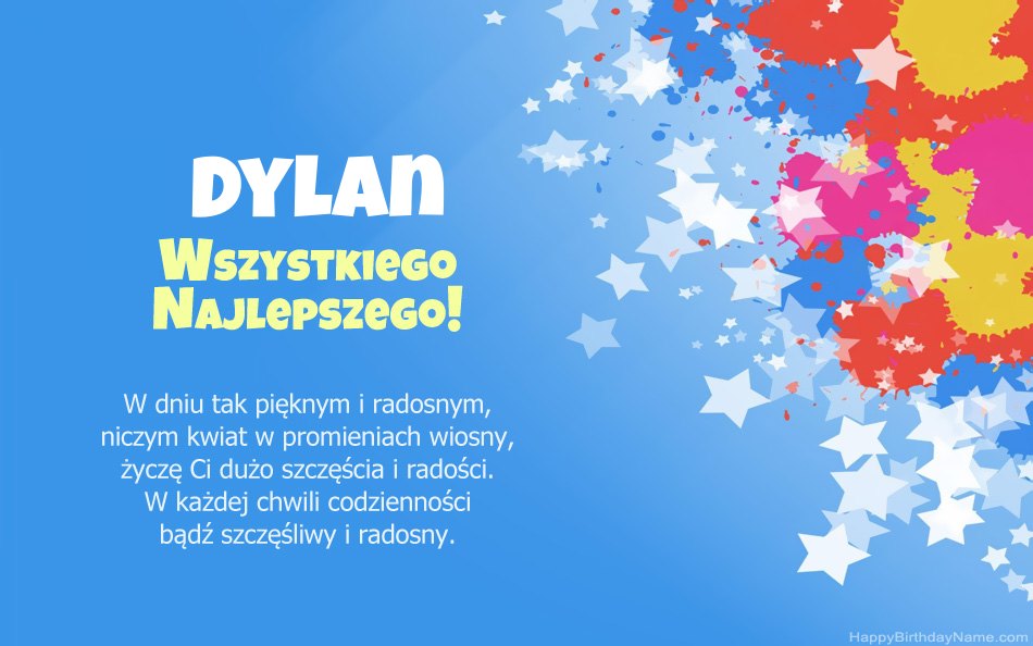 Felicitaciones por el cumpleaños de Dylan Felicitaciones por el cumpleaños de Dylan