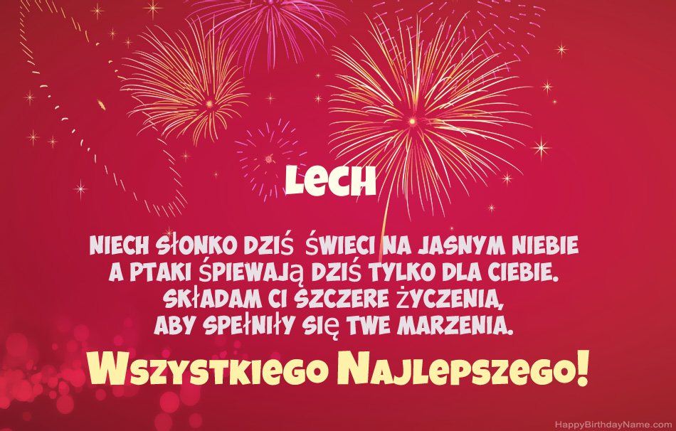 Feliz cumpleaños Lech, hermosos poemas Feliz cumpleaños Lech, hermosos poemas