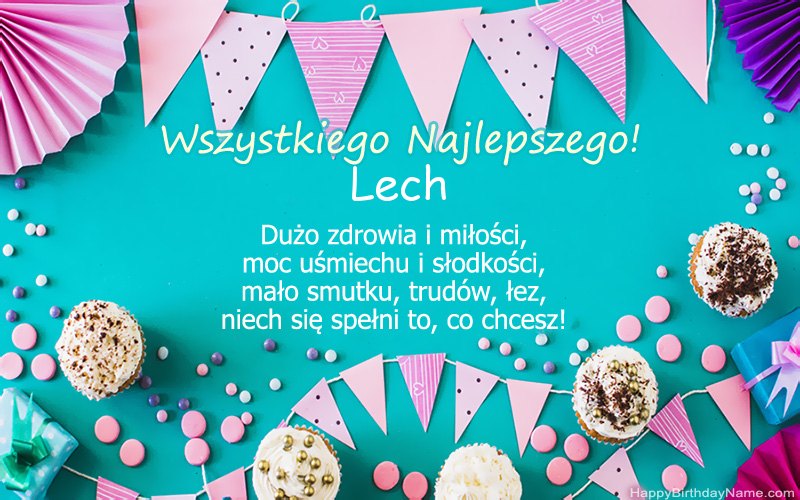 Feliz cumpleaños Lech, bellas imágenes Feliz cumpleaños Lech, bellas imágenes