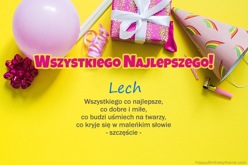Feliz cumpleaños Lech en prosa Feliz cumpleaños Lech en prosa