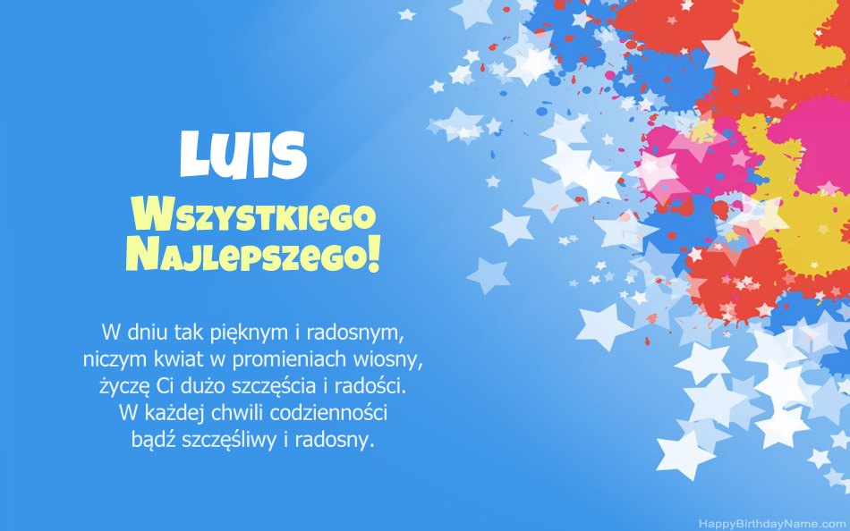 Felicitaciones por el cumpleaños de Luis Felicitaciones por el cumpleaños de Luis