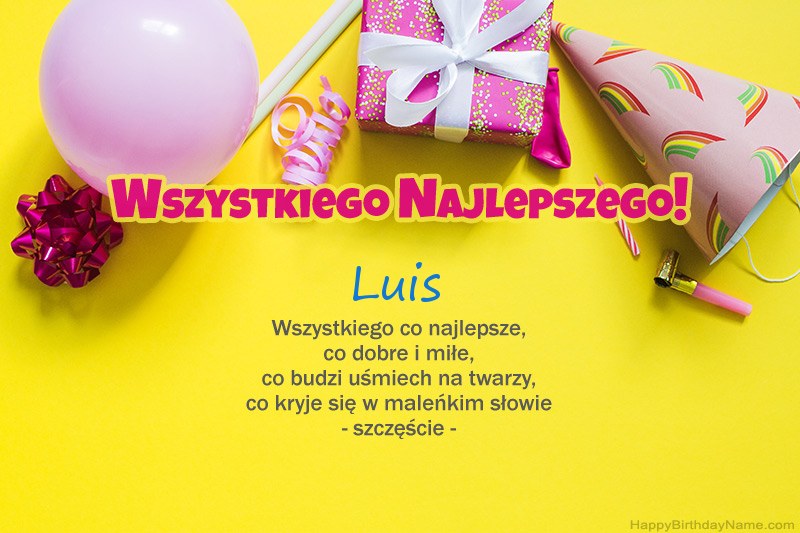 Feliz cumpleaños Luis en prosa Feliz cumpleaños Luis en prosa