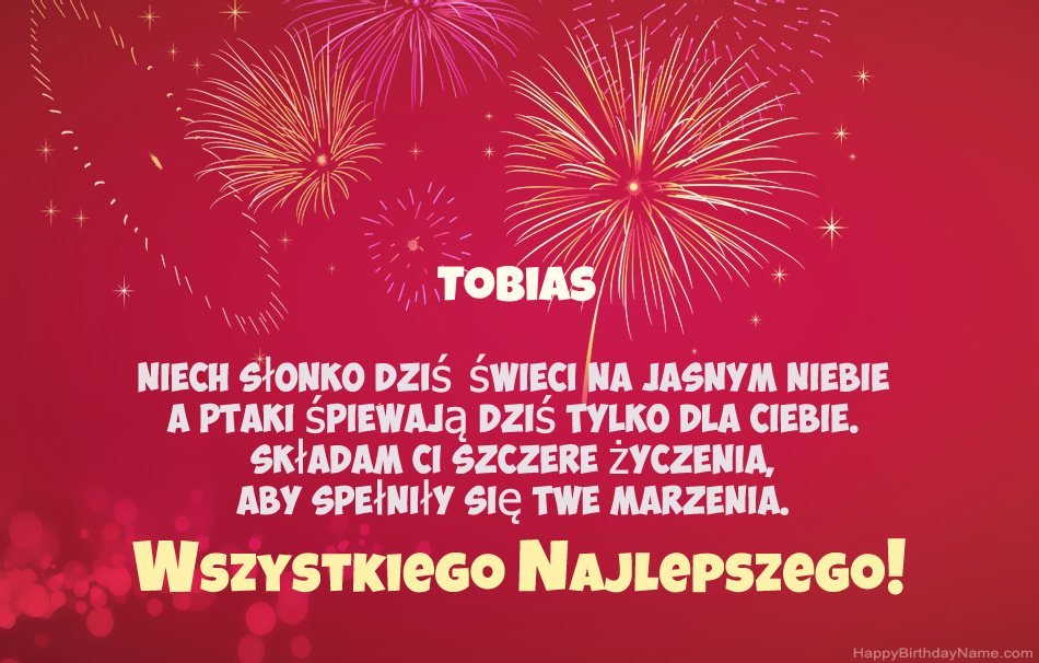Feliz cumpleaños Tobias, hermosos poemas Feliz cumpleaños Tobias, hermosos poemas