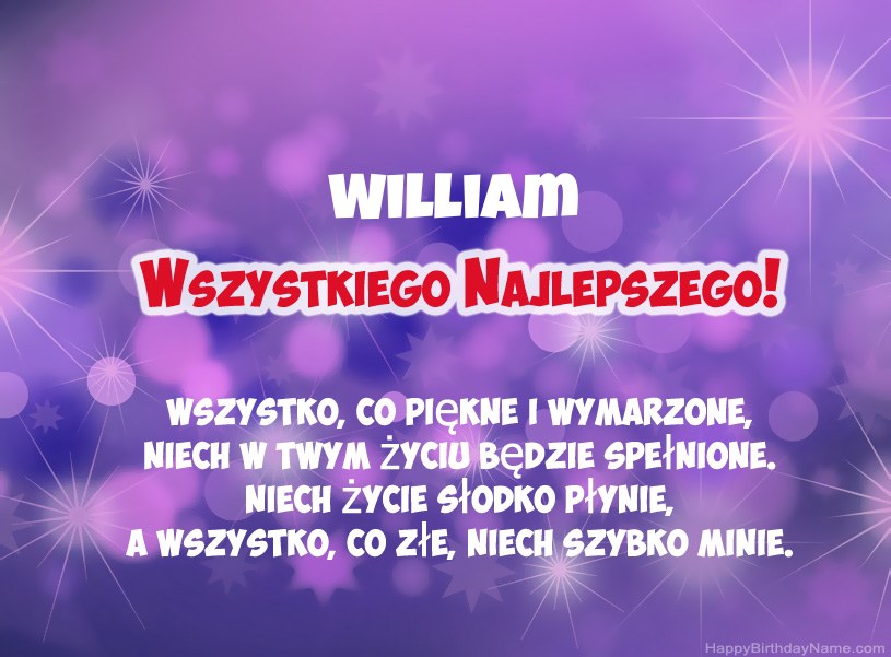 Hermosas imágenes para el feliz cumpleaños de William Hermosas imágenes para el feliz cumpleaños de William