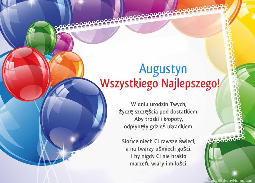 Feliz Cumpleaños Augustyn! Feliz Cumpleaños Augustyn!