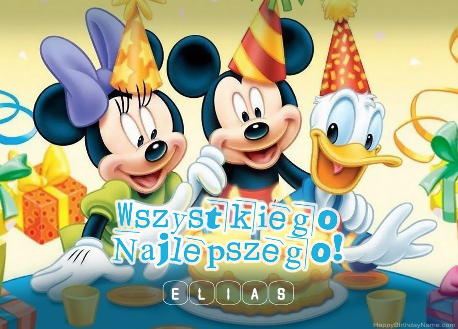 Saludos de cumpleaños infantiles para Elias