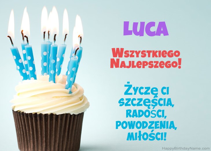 Felicitaciones por el feliz cumpleaños de Luca Felicitaciones por el feliz cumpleaños de Luca