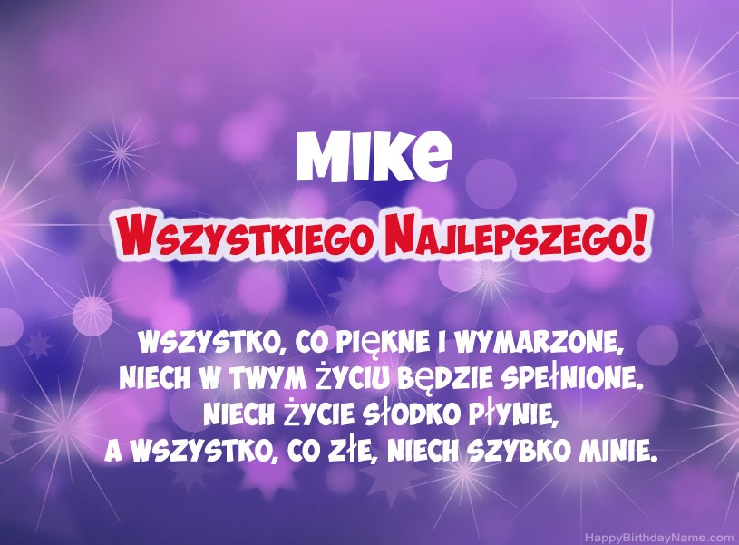 Hermosas imágenes para el feliz cumpleaños de Mike Hermosas imágenes para el feliz cumpleaños de Mike