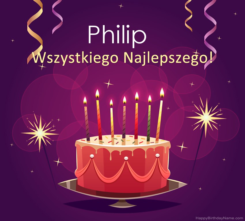 Saludos graciosos para feliz cumpleaños Philip fotos