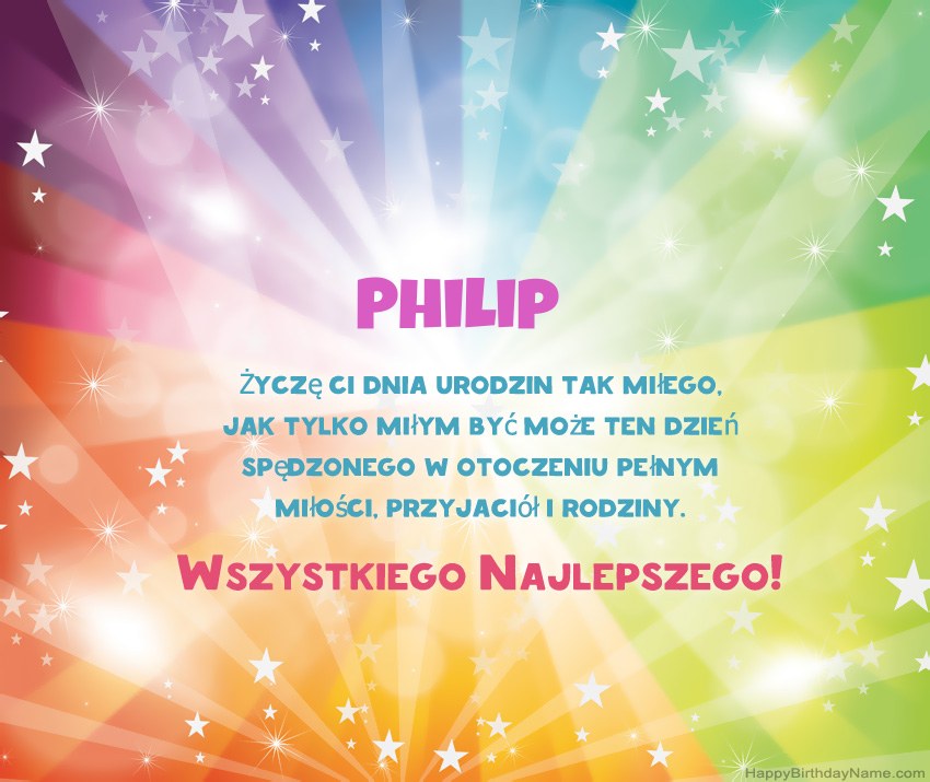 Hermosas tarjetas de feliz cumpleaños para Philip