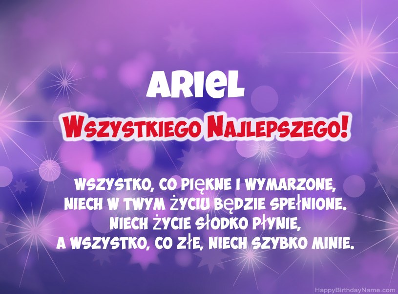 Hermosas imágenes para el feliz cumpleaños de Ariel