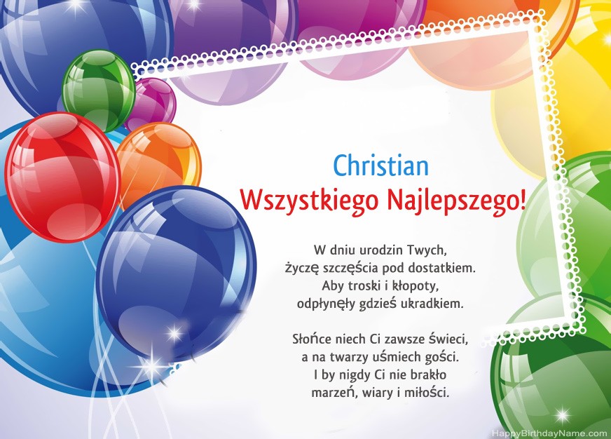Feliz Cumpleaños Christian!