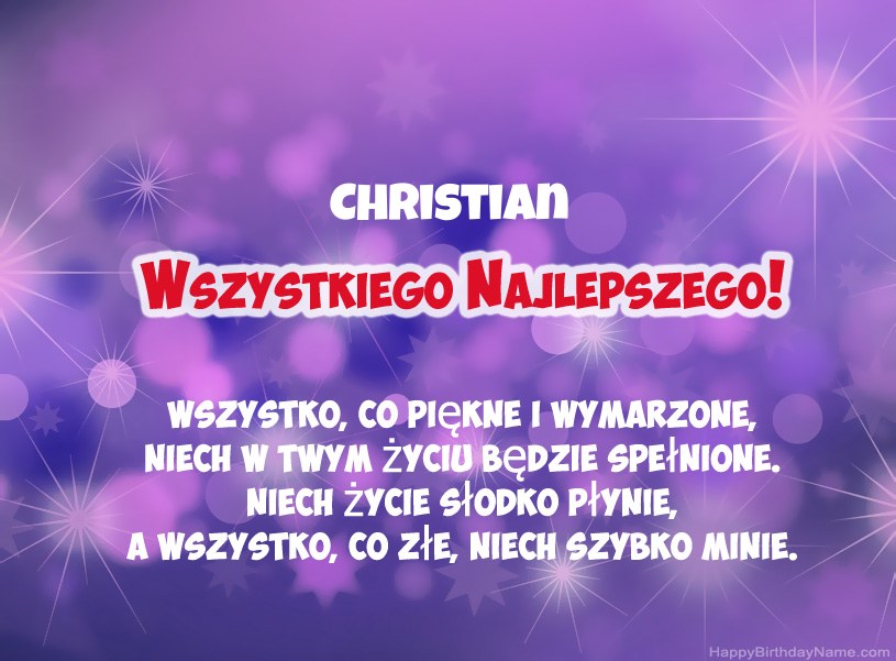 Hermosas imágenes para el feliz cumpleaños de Christian