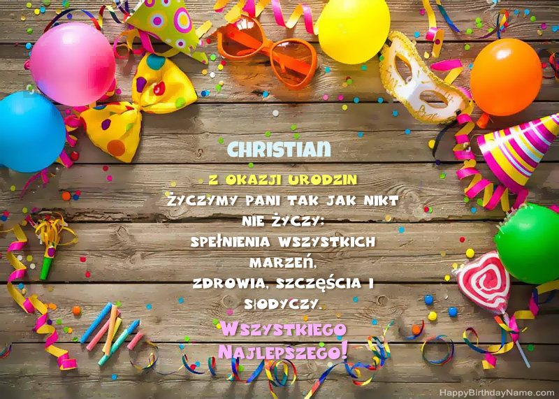 Feliz cumpleaños Christian photo
