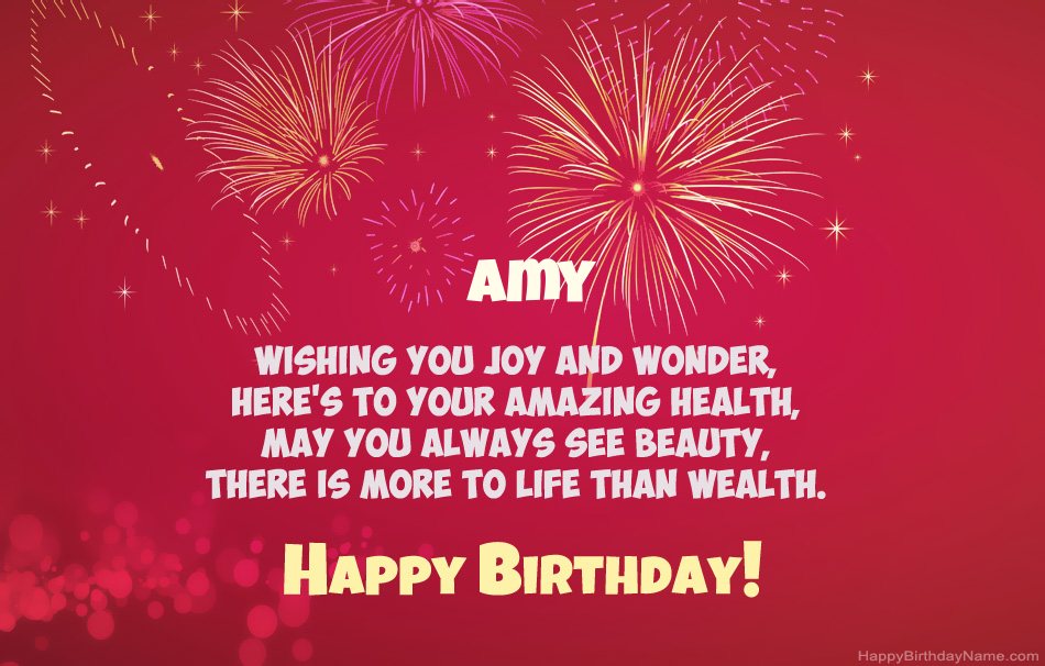 Happy Birthday Amy, beautiful poems Happy Birthday Amy, beautiful poems