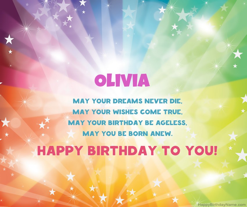 Beautiful Happy Birthday cards for Olivia Beautiful Happy Birthday cards for Olivia