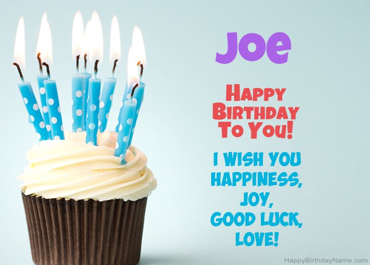 Congratulations for Happy Birthday of Joe Congratulations for Happy Birthday of Joe
