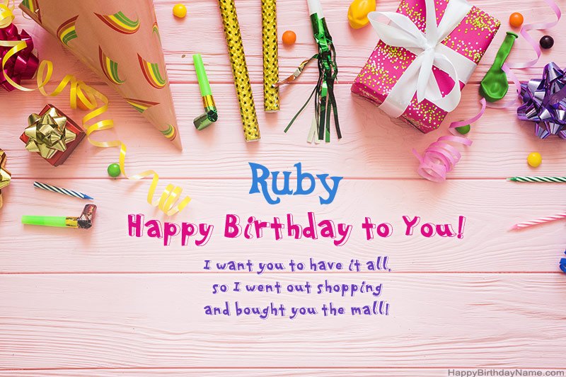 Download Happy Birthday card Ruby free Download Happy Birthday card Ruby free