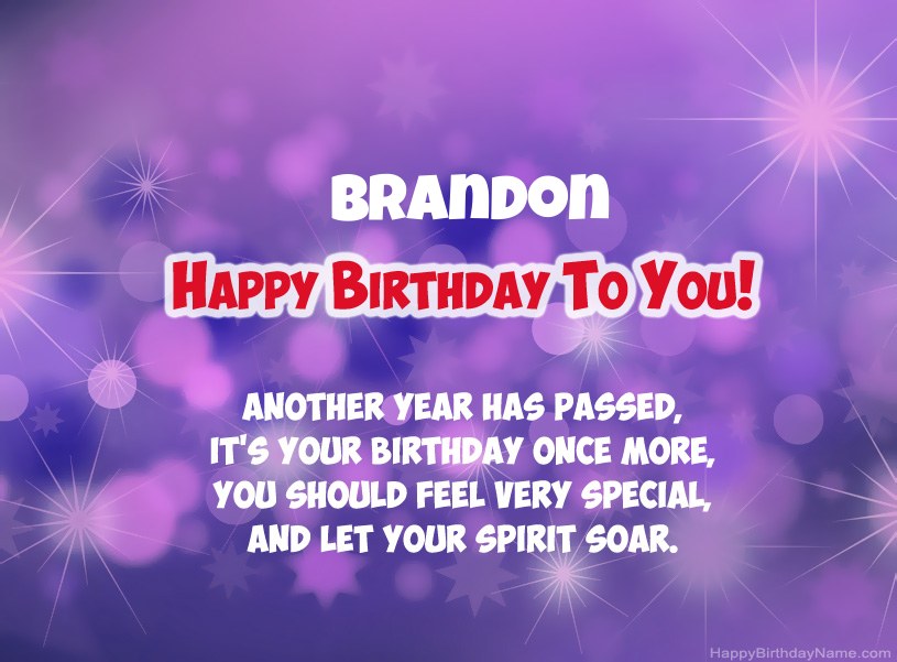 Beautiful pictures for Happy Birthday of Brandon Beautiful pictures for Happy Birthday of Brandon