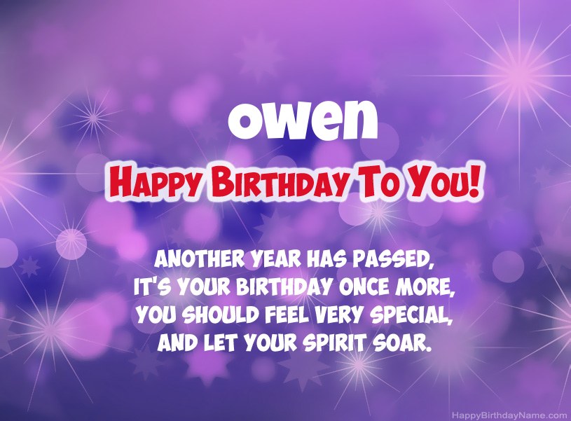 Beautiful pictures for Happy Birthday of Owen Beautiful pictures for Happy Birthday of Owen