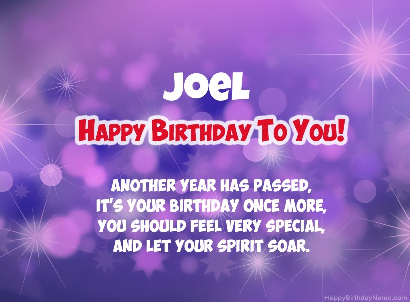 Beautiful pictures for Happy Birthday of Joel Beautiful pictures for Happy Birthday of Joel