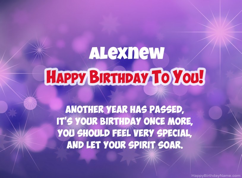 Beautiful pictures for Happy Birthday of Alexnew