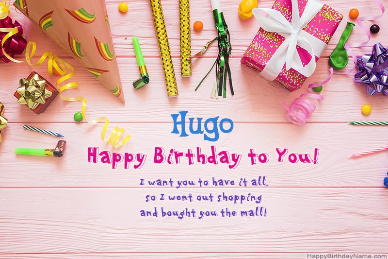 Download Happy Birthday card Hugo free Download Happy Birthday card Hugo free