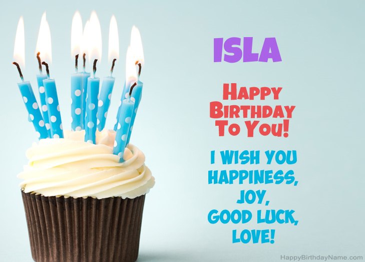 Congratulations for Happy Birthday of Isla