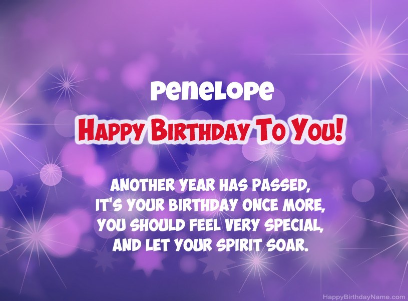 Beautiful pictures for Happy Birthday of Penelope Beautiful pictures for Happy Birthday of Penelope
