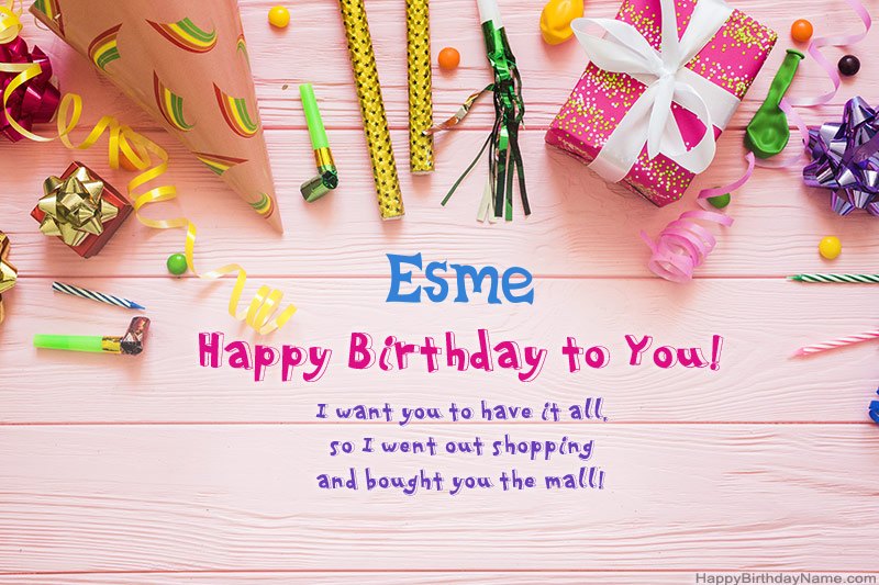 Download Happy Birthday card Esme free Download Happy Birthday card Esme free
