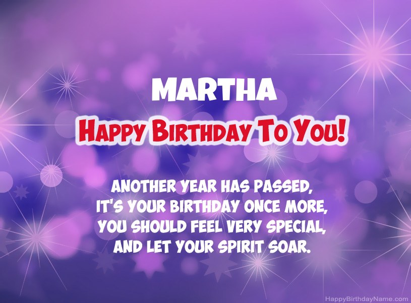 Beautiful pictures for Happy Birthday of Martha Beautiful pictures for Happy Birthday of Martha