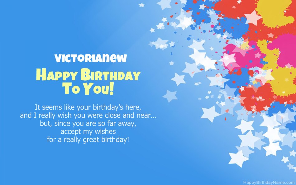 Congratulations on the birthday of Victorianew Congratulations on the birthday of Victorianew