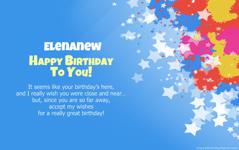 Congratulations on the birthday of Elenanew Congratulations on the birthday of Elenanew