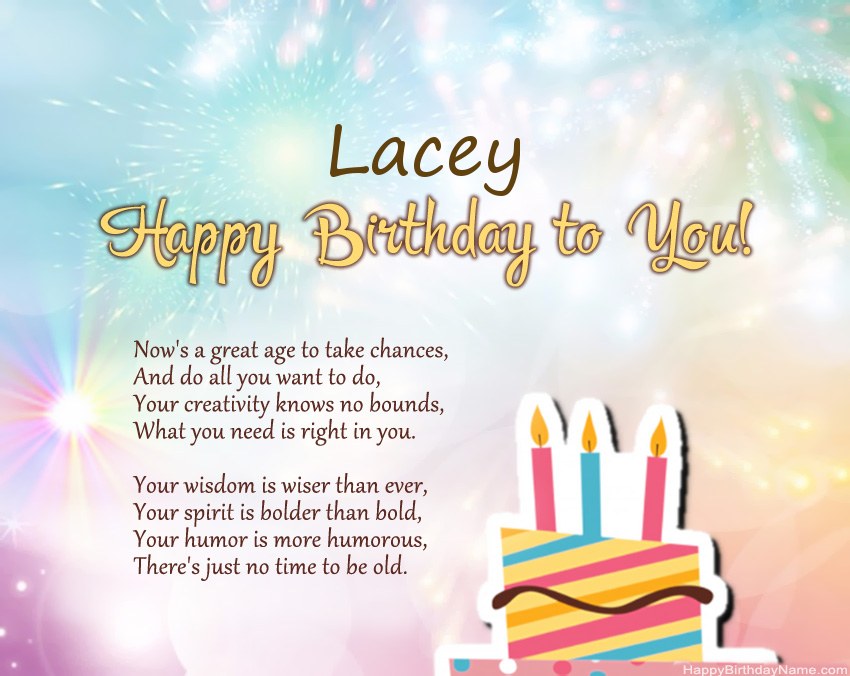 Happy Birthday Lacey in verse Happy Birthday Lacey in verse