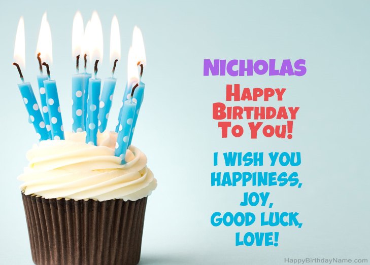 Congratulations for Happy Birthday of Nicholas Congratulations for Happy Birthday of Nicholas