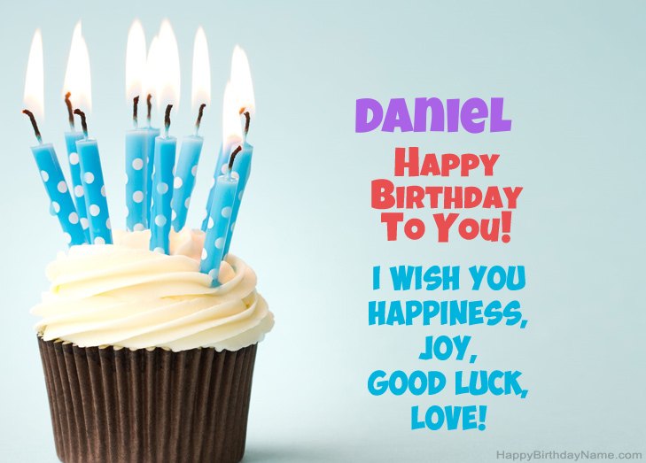 Congratulations for Happy Birthday of Daniel 