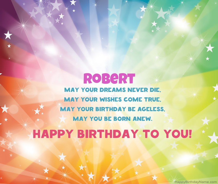 Beautiful Happy Birthday cards for Robert 