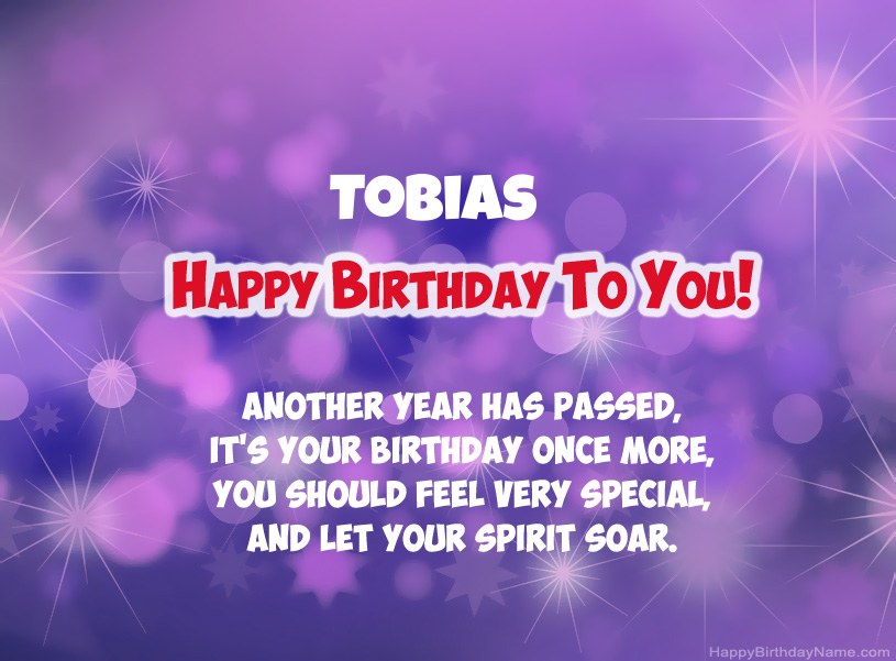 Beautiful pictures for Happy Birthday of Tobias Beautiful pictures for Happy Birthday of Tobias