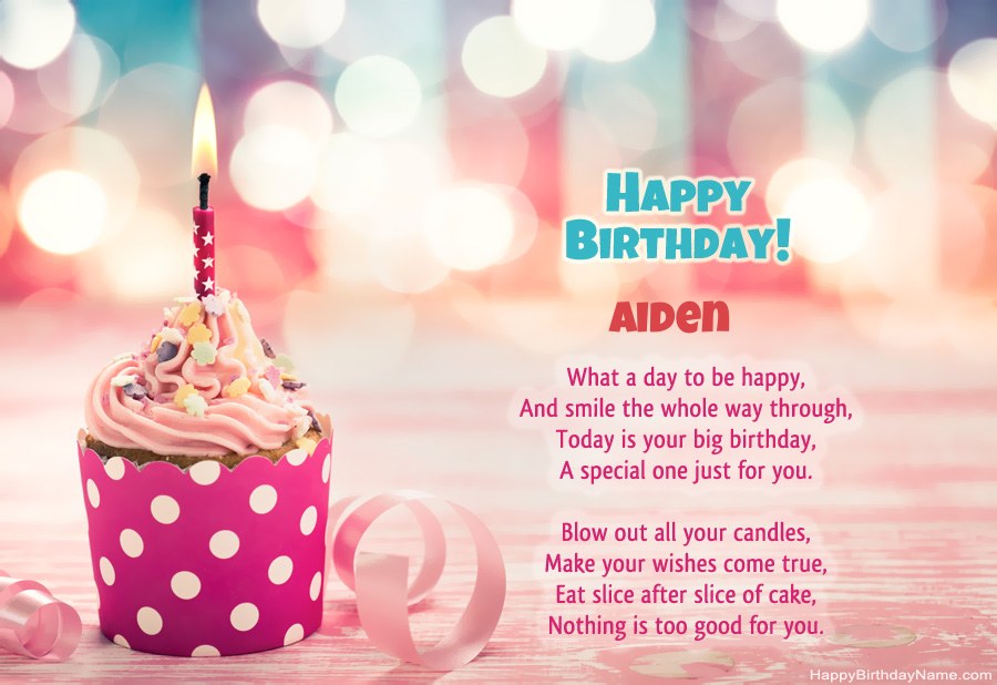 Download Happy Birthday card Aiden free Download Happy Birthday card Aiden free