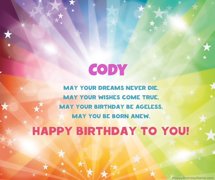 Beautiful Happy Birthday cards for Cody Beautiful Happy Birthday cards for Cody