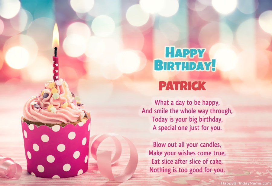 Download Happy Birthday card Patrick free Download Happy Birthday card Patrick free